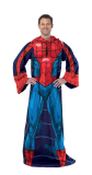 Spiderman-Blue on Blue Adult Fleece Panel Print Comfy Throw