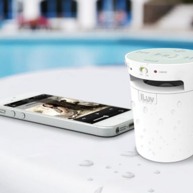 Splash-Resistant Wireless Bluetooth Speaker and Speakerphone