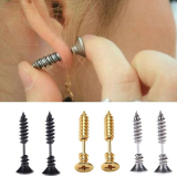 Stainless Steel Piercing Cross Screws Ear Stud Earrings