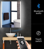 Backlist Led Lighted Mirror For Bathroom Antifogging Vanity Mirror Wall Mounted