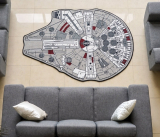 Star Wars Grey Millenium Falcon Rug