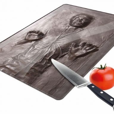 Star Wars Han Solo Frozen In Carbonite Glass Tempered Cutting Board