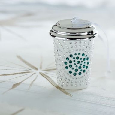 Starbucks Swarovski White Cup Ornament