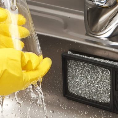 Static Clean TV Sponge Holder