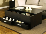 Storage Box Coffee Table in Espresso Finish