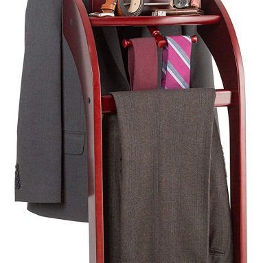 StorageMaid Clothes Valet Stand with Mirror