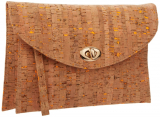 Street Level Colorful Cork Clutch