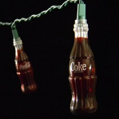 String Lights Coca Cola Bottles