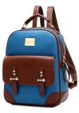 Student Leather Laptop Backpack