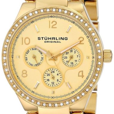 Women’s Swarovski Crystal-Accented 23k Gold-Layered Watch