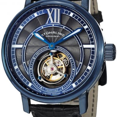 Stuhrling Original Men’s Mechanical Blue Watch