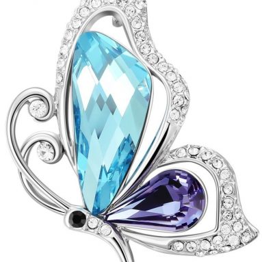 Blue Butterfly Fashion Jewelry Pendant Necklace