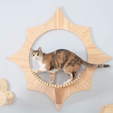 Sun Shape, Wall Mounted Cat Shelves