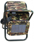 Solar Charger Fishing Stool and Bag