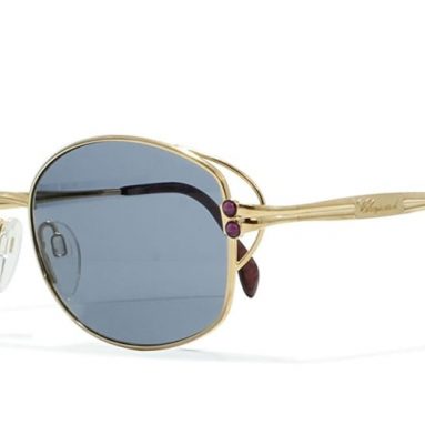 Chopard Gold Vintage Sunglasses Rectangular