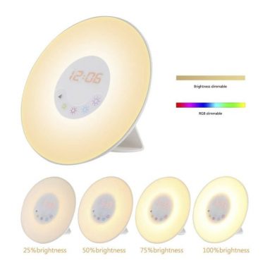 Sunrise Simulation Alarm Clock with Natural Wake-up Light