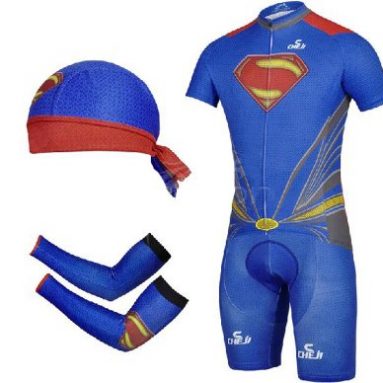Super Hero Style Breathable Cycling Jersey Sets
