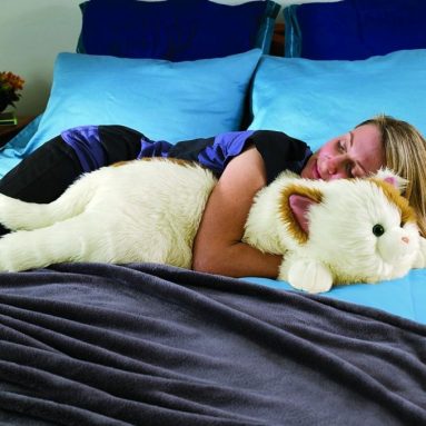 Super-Soft Cuddly Cat Body Pillow