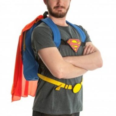 Superman Costume Backpack with Cape