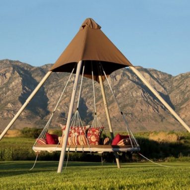 Suspended Luxury Swing Bed