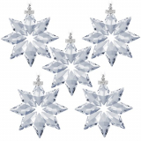 Swarovski 2013 Annual Edition Crystal Star Ornament 5 Pack
