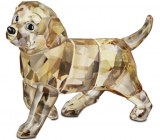 Swarovski Golden Retriever Standing Puppy