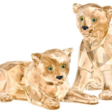 Swarovski Amur Leopard Cubs