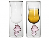 Sweet Pink Heart Lover Glass Cup