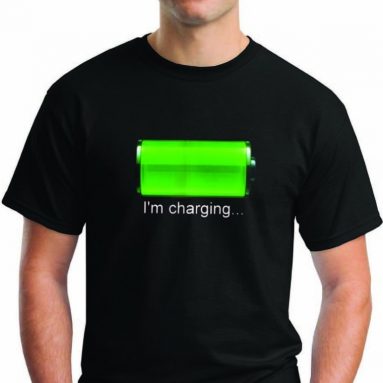 T-Shirts Men’s I’m Charging Flashing Shirt