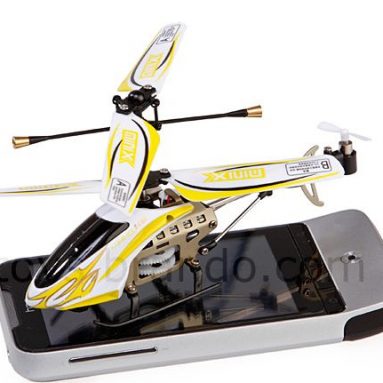 Rechargeable RC Metallic Helicopter with Flash LEDs