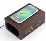 TUOP Qi Charger Wireless Bluetooth Wooden Speaker