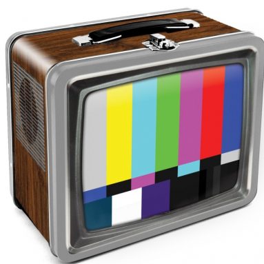 TV Embossed Tin Lunch Box