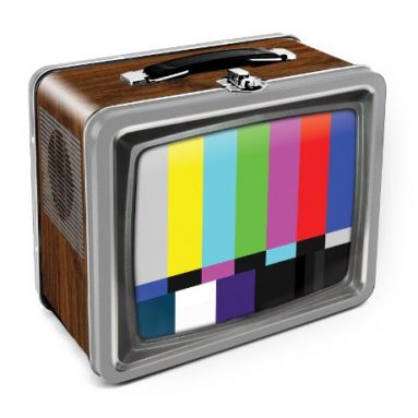 TV Embossed Tin Lunch Box