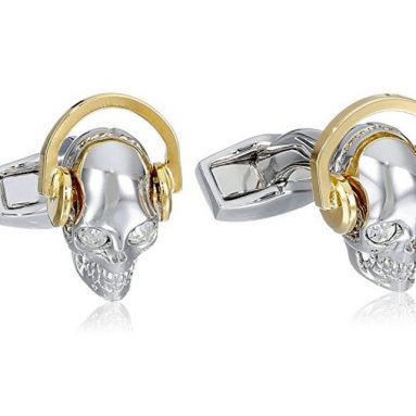 “Skull Mania” Dj Skull Earphones Cufflinks