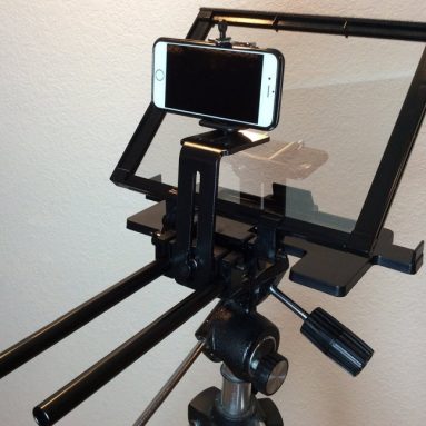 Teleprompter Simple Professional Portable use any tablet, iPad or phone