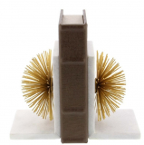 Tenacious Aluminium Marble Bookend