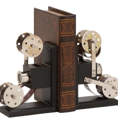 The Cinema Wood Metal Book End Pr