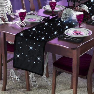 The Cordless Twinkling Halloween Table Runner