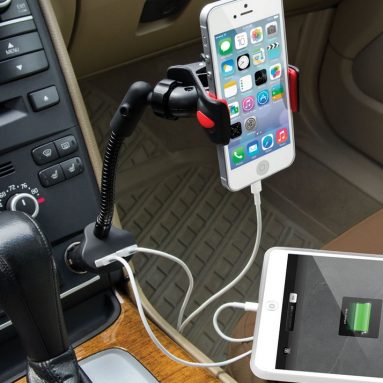 The Dual iPhone Charging Car Mount