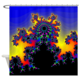 The Fractals Edge Shower Curtain