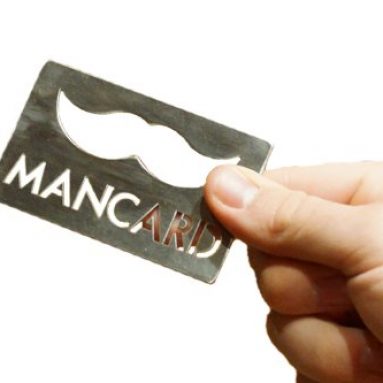 The Mancard Bottle Opener