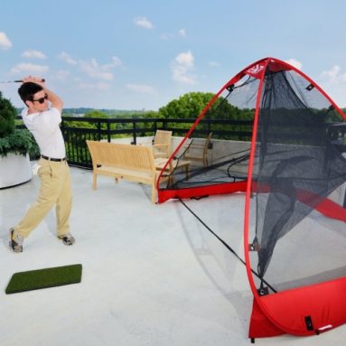 The Pop-Up RUKK NET and Mat Attack Golf Mat Package