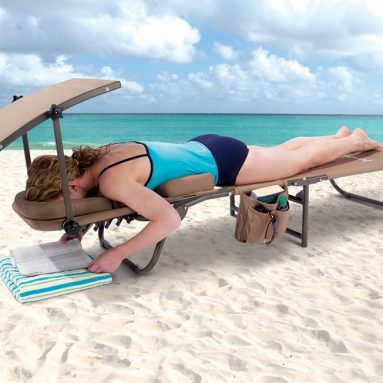 The Removable Shade Ergonomic Beach Lounger