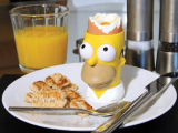 The Simpsons Egg Cup With Toast Stamp And Cutter