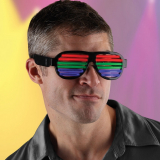 The Sound Pulsing LED Rave Glasses