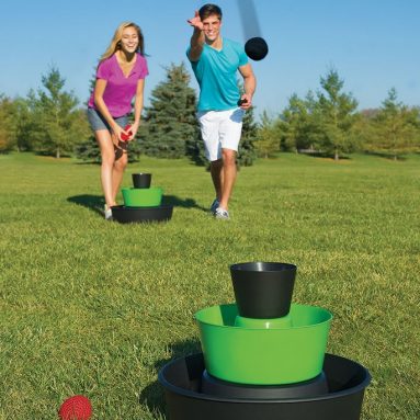 The Three Tier Bucket Toss Game