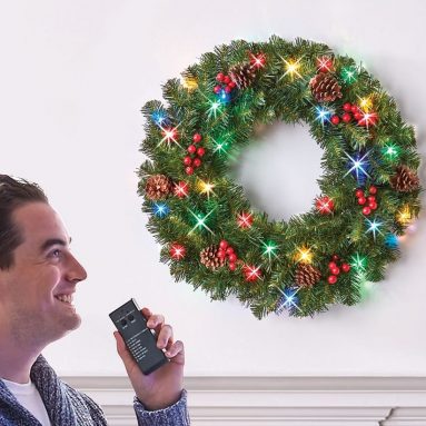 The Voice Controlled Light Show Wreath