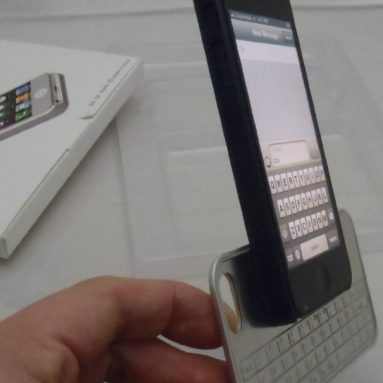 Thin (2mm) Aluminum Magnetic Bluetooth Keyboard Black Case for Iphone 5