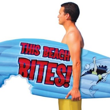 This Beach Bites Inflatable Pool Float