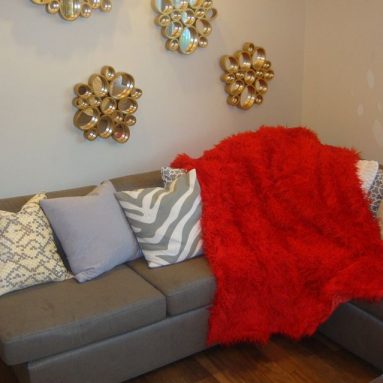 Throw Blanket  Bed Spread Soft 50 x 60 faux fur Mongolian Lhama